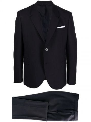 Navy blue single breasted suit