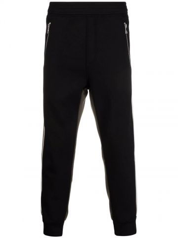 Sporty trousers in two-tone design