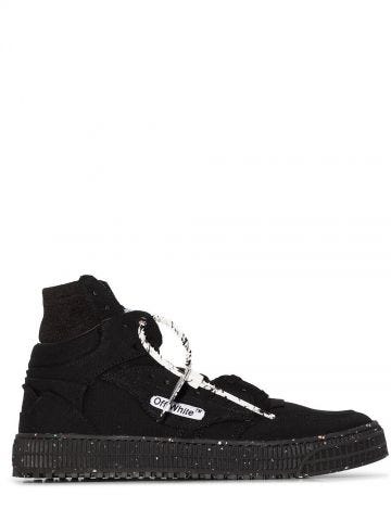 Black canvas Off-Court high-top sneakers