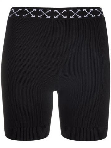 Black Arrows patterned shorts