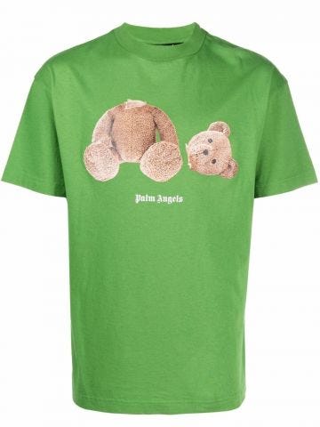 Green Bear print T-shirt