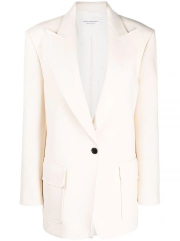 White single-breasted jacket