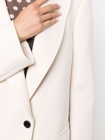 White single-breasted jacket