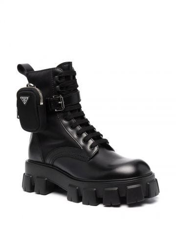 Black Monolith ankle boots