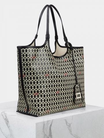 Black Grand Vivier Shopping Bag in Fabrics