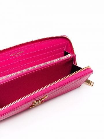 Zip around pink Wallet
