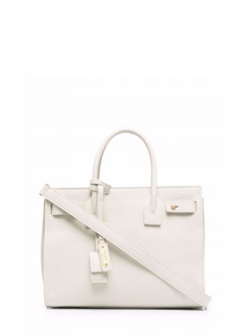 Classic Sac de Jour baby bag in white grained leather