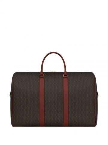 Brown Le Monogramme 72h duffle bag in monogram canvas and smooth leather