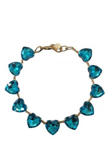 Ex Heart blue necklace by Silvia Gnecchi x Gente Roma