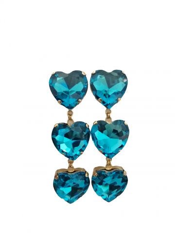 Blue My Heart earrings Silvia Gnecchi x Gente Roma