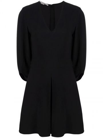 Black v-neck dress