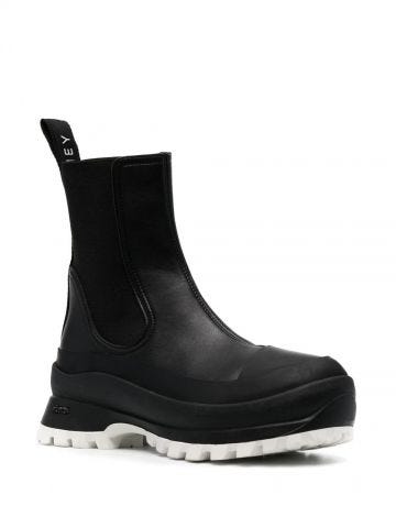 Trace black ankle boots