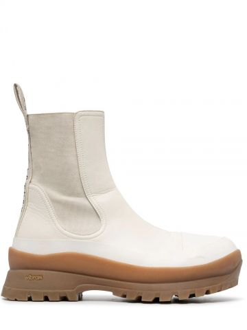 White Trace boots
