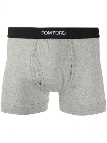 Grey logo waistband boxer briefs
