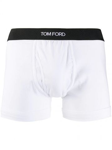 White logo waistband boxer briefs
