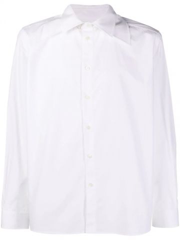 White shirt with French collar