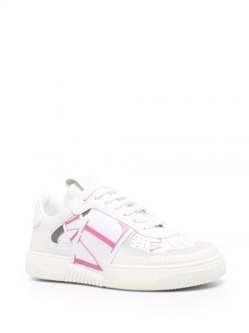White VL7N sneakers in banded calfskin leather