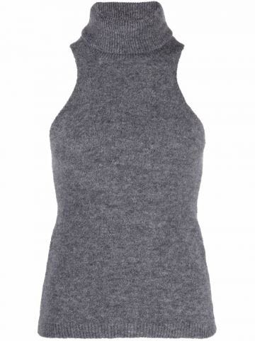 Grey sleeveless top