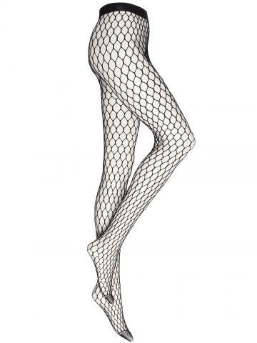Black crystal fishnet tights
