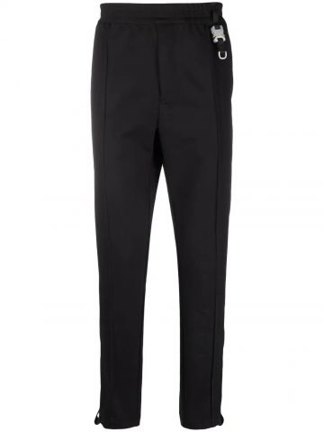 Black sport pants with buckle