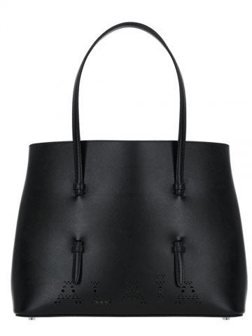 Black Mina 32 bag with perforated logo