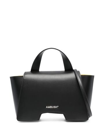 Black medium A handbag with flap