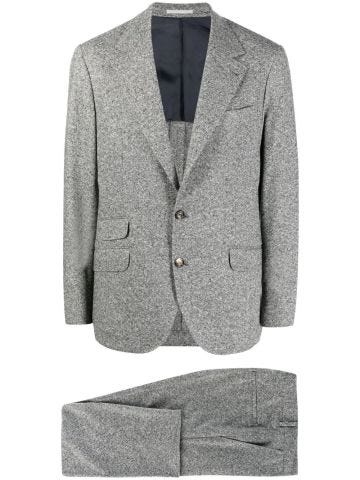 Grey single-breasted suit