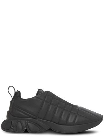 Burberry black quilted sneakers