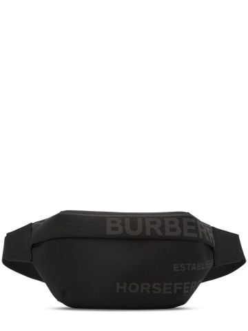 Sonny Horseferry black fanny pack with logo print
