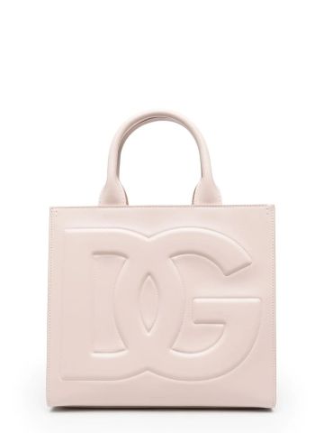 DG Daily small pink tote bag with embossed logo