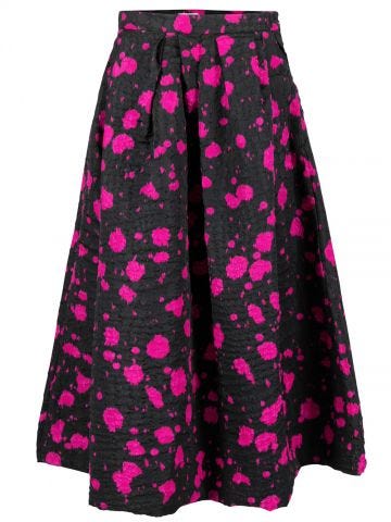 A-line printed skirt