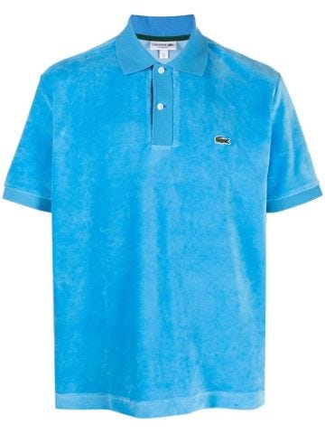 Polo shirt with application
