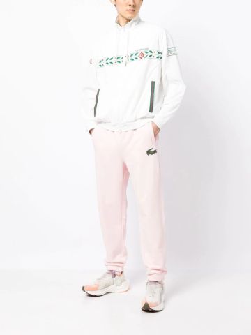 Pink sport pants with appliques