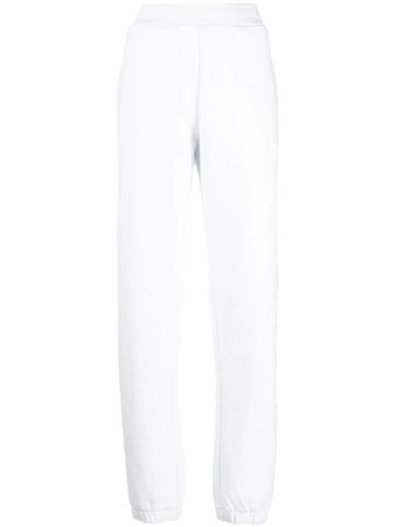 White logo sport pants