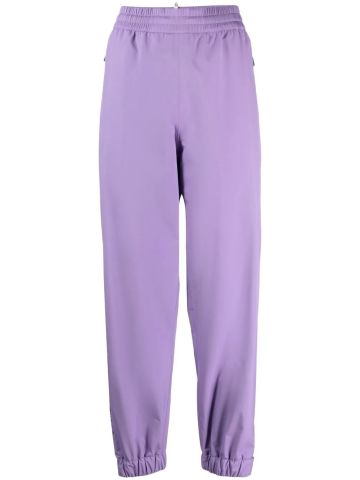 Pantaloni con vita elasticizzata lilla