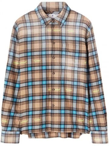 Multicoloured tartan shirt with checks