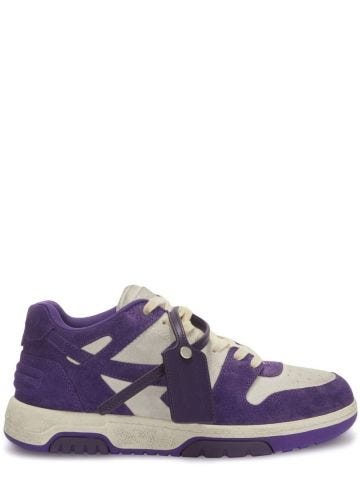 Purple and white Out of Office sneakers