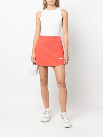 Red honeycomb Maria mini skirt