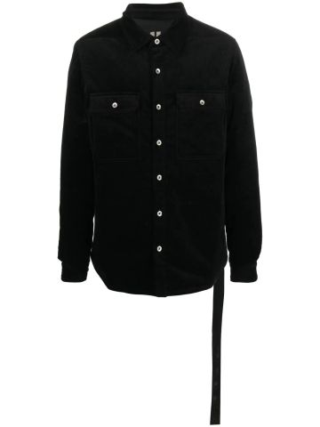 Black ribbed shirt style jacket