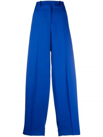 Blue wide-leg trousers