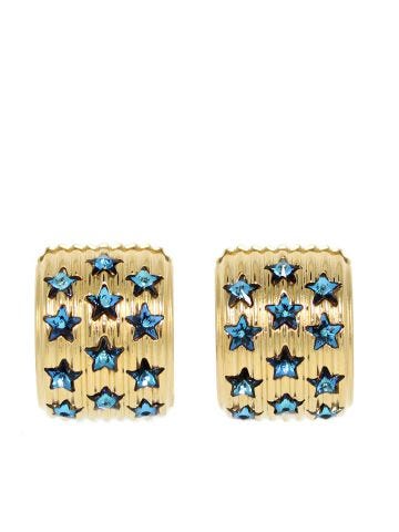 Andromeda earrings with blue crystals