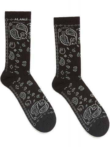 Black Bandana Socks