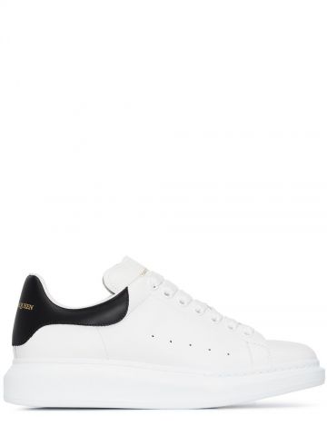 White Oversized leather sneakers