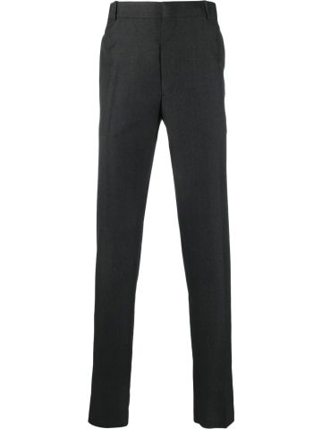 Grey tailored-cut pants