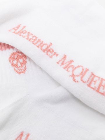 Calzini bianchi con stampa e logo