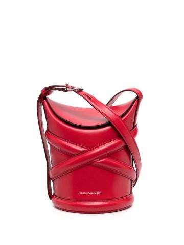 Red shoulder bag The Curve