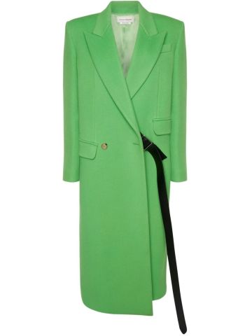 Lime green fitted coat