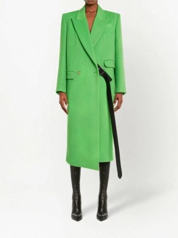 Lime green fitted coat