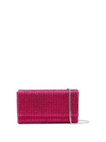 Paloma silver clutch with crystal decoration