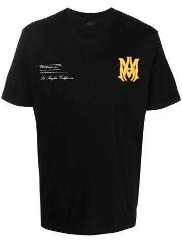 Black Logo-print short-sleeve T-shirt